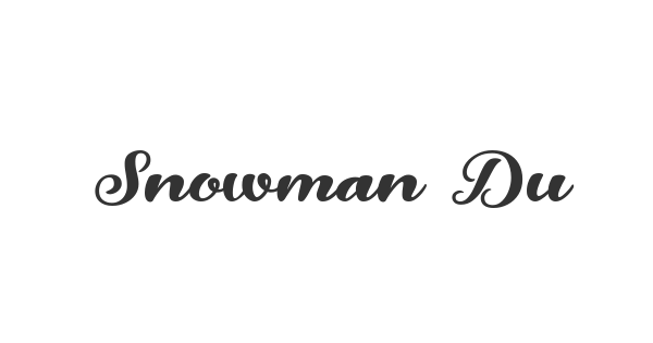 Snowman Dudes font thumb
